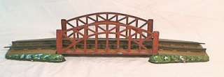   MARKLIN 2 RAIL (PROBABLY GAUGE 1) PAINTED METAL BRIDGE & APPROACHES