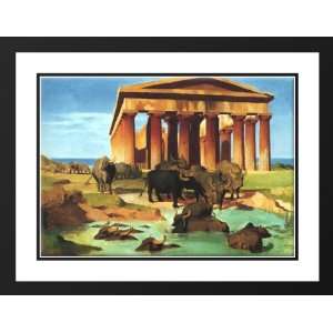  Gerome, Jean Leon 24x19 Framed and Double Matted View of 
