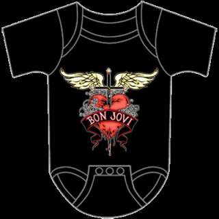 BON JOVI Heart Baby Romper Shirt NEW  