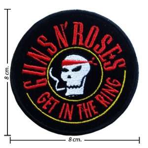 Guns N Roses Music Band Logo III Embroidered Iron on Patches Free 