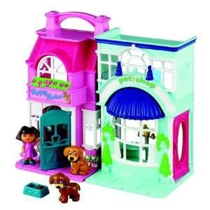  Dora Loves Puppy Pet Shop & Parlor Playset Toys & Games