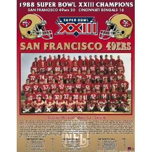San Francisco 49ers    Super Bowl 1988 San Francisco 49Ers    13 x 16 
