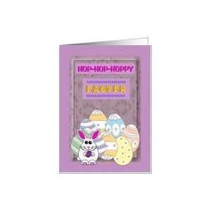 HOP HOP HOPPY Easter ~ Child / General ~ Easter Eggs & Bunny Card