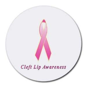  Cleft Lip Awareness Ribbon Round Mouse Pad Office 