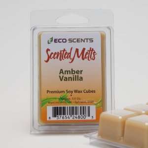  2 Pack Amber Vanilla Wax Melts from EcoScents   A sensual 