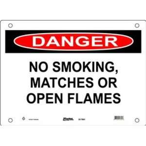   Header Danger, Legend No Smoking, Matches or Open Flames 