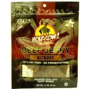 Holy Cow Kosher Beef Jerky Hickory Pack of 6   1.5 oz  