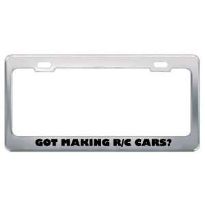 Got Making R/C Cars? Hobby Hobbies Metal License Plate Frame Holder 