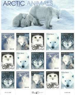 1998 U. S. Stamps Arctic Animals Sheet of 15#3288 92MNH  