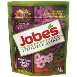  JOBES POTTED PLANTS AND HANGING BASKET FERT SPIKES 8912 