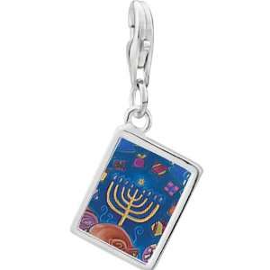 Pugster 925 Sterling Silver Hanukkah Eight Gifts Photo Rectangle Frame 