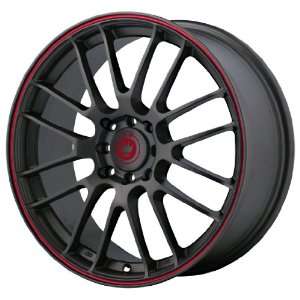  Konig Twilite Matte Gray with Red Stripe Wheel (16x7 