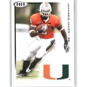  2010 Sage HIT #30 Javarris James RB   Miami (RC   Rookie 