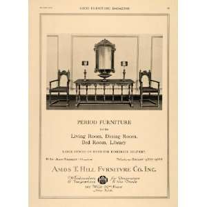  1919 Ad Amos T. Hill Period Furniture Set John Barrett 