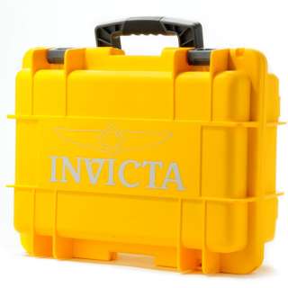 Invicta 8 Slot Watch Box Dive Collector Yellow  