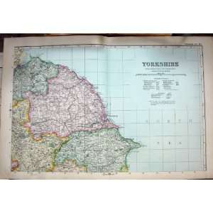  MAP 1907 YORKSHIRE ENGLAND SCARBOROUGH WHITBY MALTON