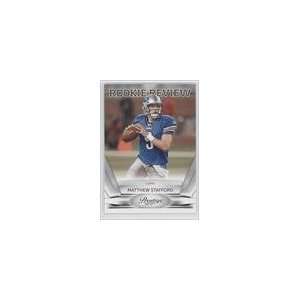  2010 Prestige Rookie Review #2   Matthew Stafford Sports 