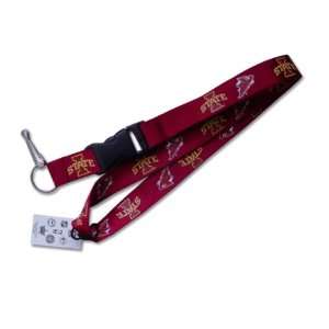 Iowa State Cyclones Clip Lanyard Keychain Id Ticket