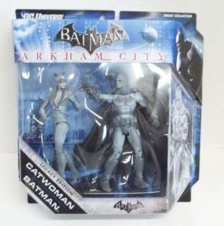 DC Universe Arkham City Legacy Edition BATMAN & CATWOMAN   Gray   Box 