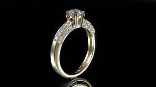 Estate 0.85 Ct Natural Pave Round Cut Genuine Diamonds Engagement Ring 