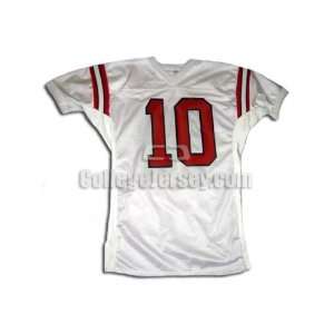  White No. Team Issued Ole Miss Russell Football Jersey 