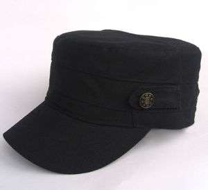 Adjustable Classic Army Cadet Military Flat Top Hat Cap  