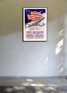 Keep Em Flying US Army WWII Recruiting Poster 24x34  