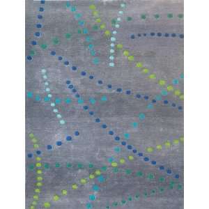Premium Modern Hand Tufted Area Rug Contemporary Carpet Grey/Green 5x7 