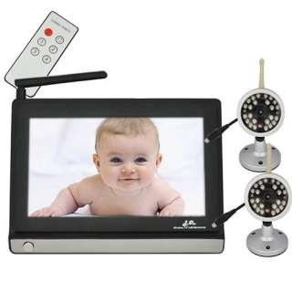 wireless baby monitor with two camera 7 tft lcd 2 4ghz