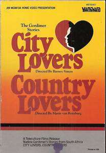 CITY LOVERS COUNTRY LOVERS BETA NADINE GORDIMER STORIES  