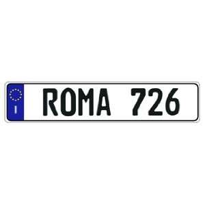 Italy   ROMA   Authentic 21 EEC European License Plate (Random)