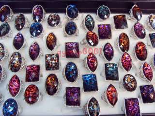 wholesale lots 25pcs fashion Leopard pattern resin color rings jewelry 