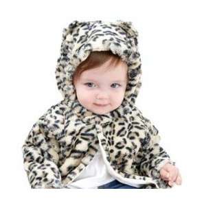  NOO Wear Soft Faux Cheetah Fur Jacket Lined in Satin Size 