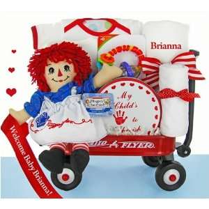  Personalized Raggedy Ann Welcome Wagon   Great Gift Baby