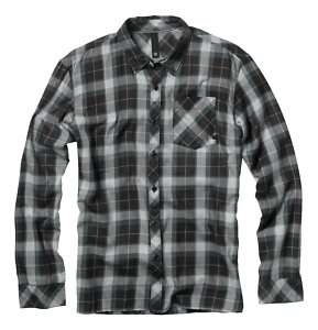 NEW Mens Element TWAIN L/S button up shirt large plaid  