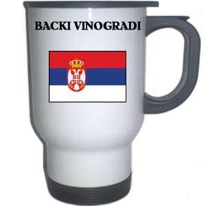  Serbia   BACKI VINOGRADI White Stainless Steel Mug 