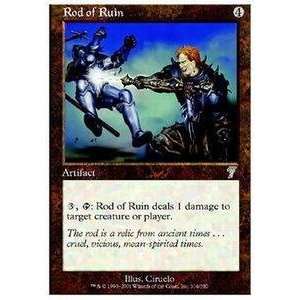   Magic the Gathering   Rod of Ruin   Seventh Edition Toys & Games