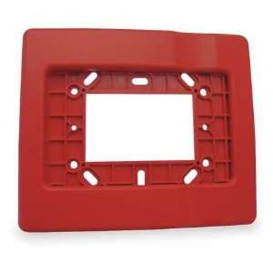  EDWARDS SIGNALING EG1RT Trim Plate,Red,H 1/2 x L 5 7/8 In 