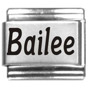  Bailee Laser Name Italian Charm Link Jewelry