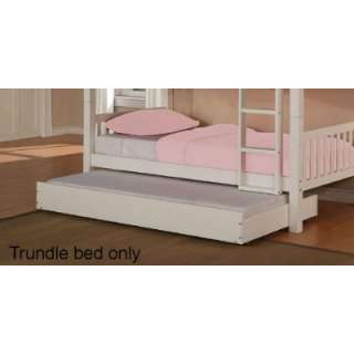  Powell White Twin Bunk Bed Trundle