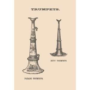  Parade and Duty Trumpets 12x18 Giclee on canvas