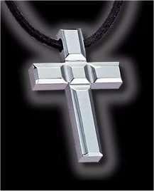 Tungsten Carbide Pendant Spiritual Cross Necklace New  