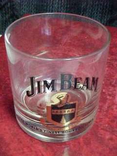 Set of 6 Jim Beam Shield Tumblers Glasses  