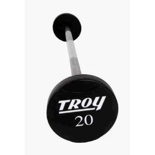  Troy Barbell TSB 020 110US Solid Urethane Straight Curl Barbell Set 
