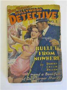  DETECTIVE PULP #1 DAN TURNER STORIES ROBERT LESLIE BELLEM 1942  
