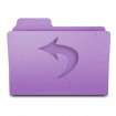 Select this icon in iPad to go back to the parent folder