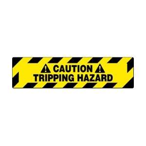 WFS628   Floor Sign, Walk On, Caution Tripping Hazard, 6 X 24 