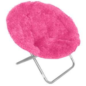  Capelli New York 35 mm Long Hair Teddy Pod Chair Pink 