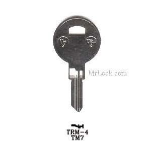  Key blank, for Trimark 1607/TM7