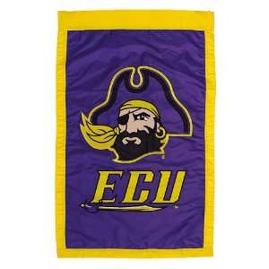   East Carolina Pirates 28 x 44 Double Sided Applique Flag Sports
